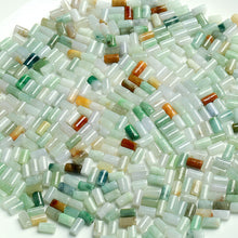 Natural jade jadeite cylinder beads mixed colors wholesale