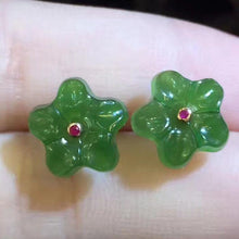 Natural Jade Earrings Nephrite Earrings