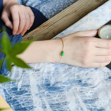 Jade Jadeite 18k Gold-Filled Jade Bracelet