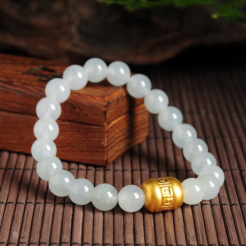 Natural jade bracelet jadeite gold bracelet