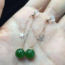 Natural Jade Earrings Nephrite Earrings