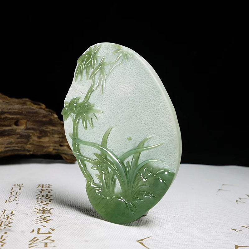 Natural jade carving Chinese Kunlun nephrite jade collectibles