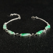 Natural Jade Bracelet Jadeite Silver Bracelet