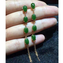 Natural Jade Earrings Nephrite Earrings