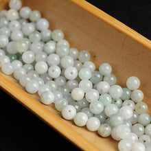 Natural jade jadeite beads white light mixed colors wholesale