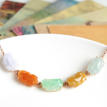 Natural jade bracelet jadeite gold Pixiu bracelet