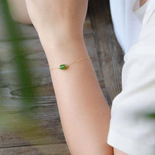 Jade Nephrite Silver Jade Bracelet