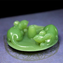 Natural jade carving nephrite collectibles Russia Siberian jade