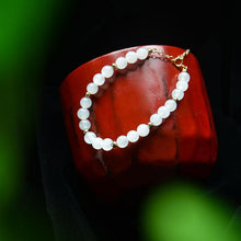Jade Nephrite 18k Gold-Filled Jade Bracelet
