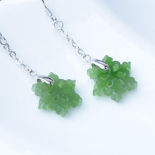 Jade Nephrite Silver Jade Earrings