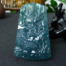 Natural jadeite Dragon pendant