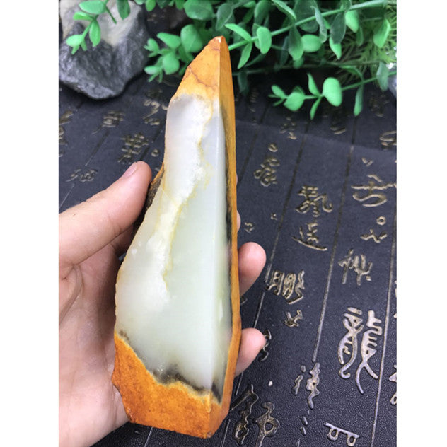 Natural jade rough Chinese Hetian nephrite jade raw