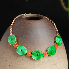 Natural jade bracelet jadeite gold bracelet