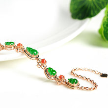 Natural jade bracelet jadeite gold bracelet