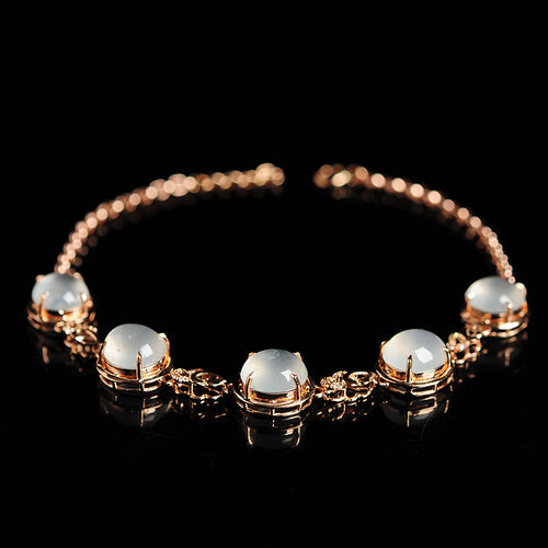 Natural jade bracelet jadeite gold bracelet