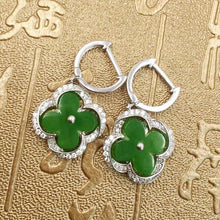 Natural Jade Earrings Nephrite Earrings
