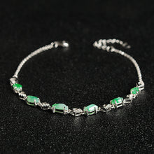 Natural Jade Bracelet Jadeite Silver Bracelet
