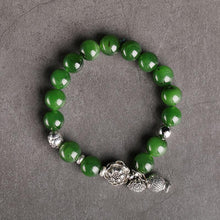 Natural Jade Bracelet Nephrite Alloy Bracelet