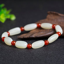 Natural jade nephrite red agate bracelet wholesale