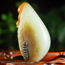 Natural jade carving nephrite collectibles Chinese Hetian jade
