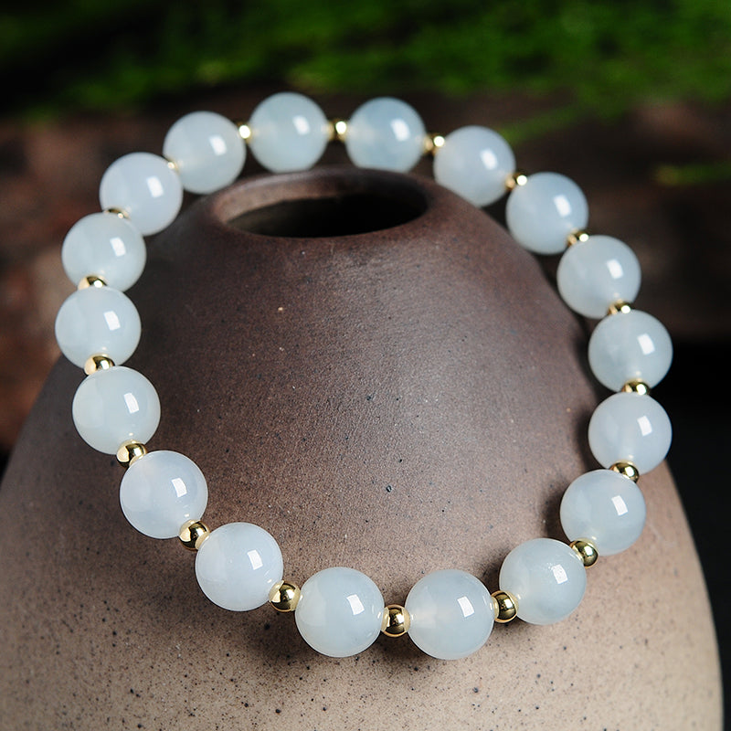 Natural Jade Bracelet Jadeite Gold Bracelet