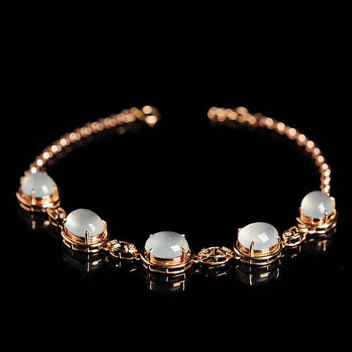 Natural jade bracelet jadeite gold bracelet
