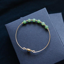 Jade Nephrite 18k Gold-Filled Jade Bracelet