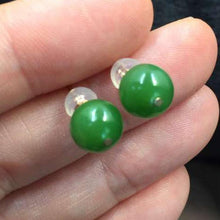 Natural Jade Earrings Nephrite Earrings
