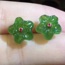 Natural Jade Earrings Nephrite Earrings