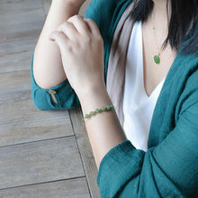 Jade Nephrite 18k Gold-Filled Jade Bracelet