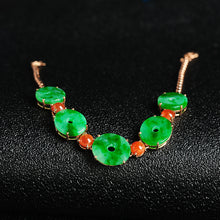 Natural jade bracelet jadeite gold bracelet