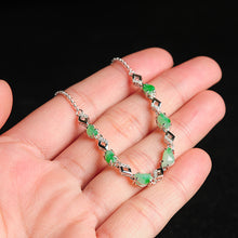 Natural Jade Bracelet Jadeite Silver Bracelet