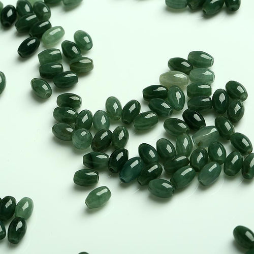 Natural jade jadeite beads dark green wholesale