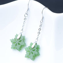 Jade Nephrite Silver Jade Earrings