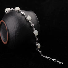 Natural Jade Bracelet Nephrite Silver Bracelet
