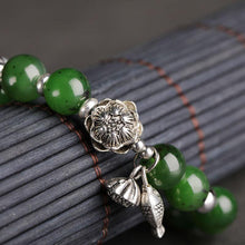 Natural Jade Bracelet Nephrite Alloy Bracelet