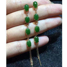 Natural Jade Earrings Nephrite Earrings