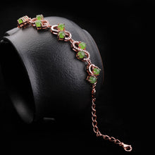 Natural Jade Bracelet Nephrite Silver Bracelet