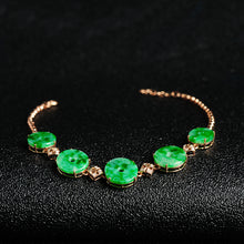 Natural jade bracelet jadeite gold bracelet