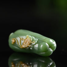 Natural jade carving nephrite collectibles Russia Siberian jade