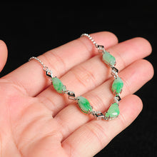 Natural Jade Bracelet Jadeite Silver Bracelet