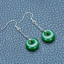 Jade Nephrite Silver Jade Earrings