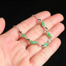 Natural Jade Bracelet Jadeite Silver Bracelet
