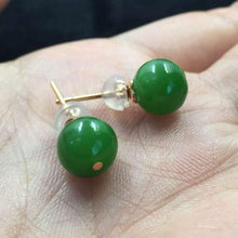 Natural Jade Earrings Nephrite Earrings