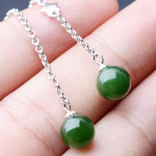 Jade Nephrite Silver Jade Earrings