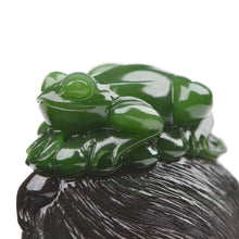 Natural jade carving nephrite collectibles Russia Siberian jade
