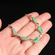 Natural Jade Bracelet Jadeite Silver Bracelet