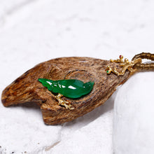 Natural Jade Pendant Jadeite Gold Pendant