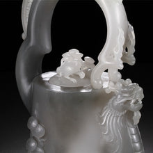 Natural jade carving nephrite collectibles Chinese Hetian jade