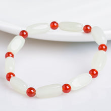 Natural jade nephrite red agate bracelet wholesale